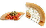 3 platos de vidrio forma de abanico GREAT AMERICAN CLASSICS