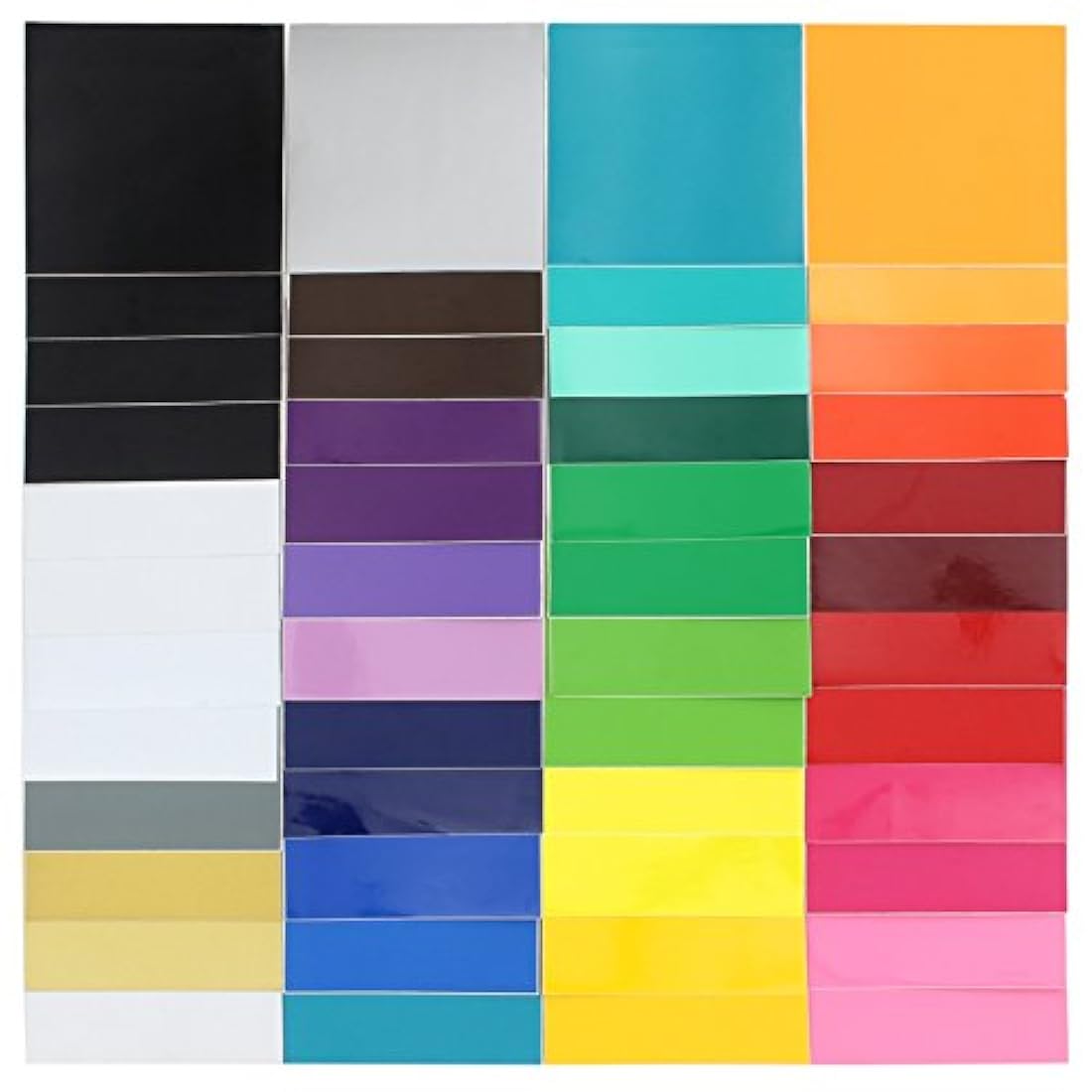 Surtido de vinilos 631 y 651 - 48 paquetes de colores 12x12