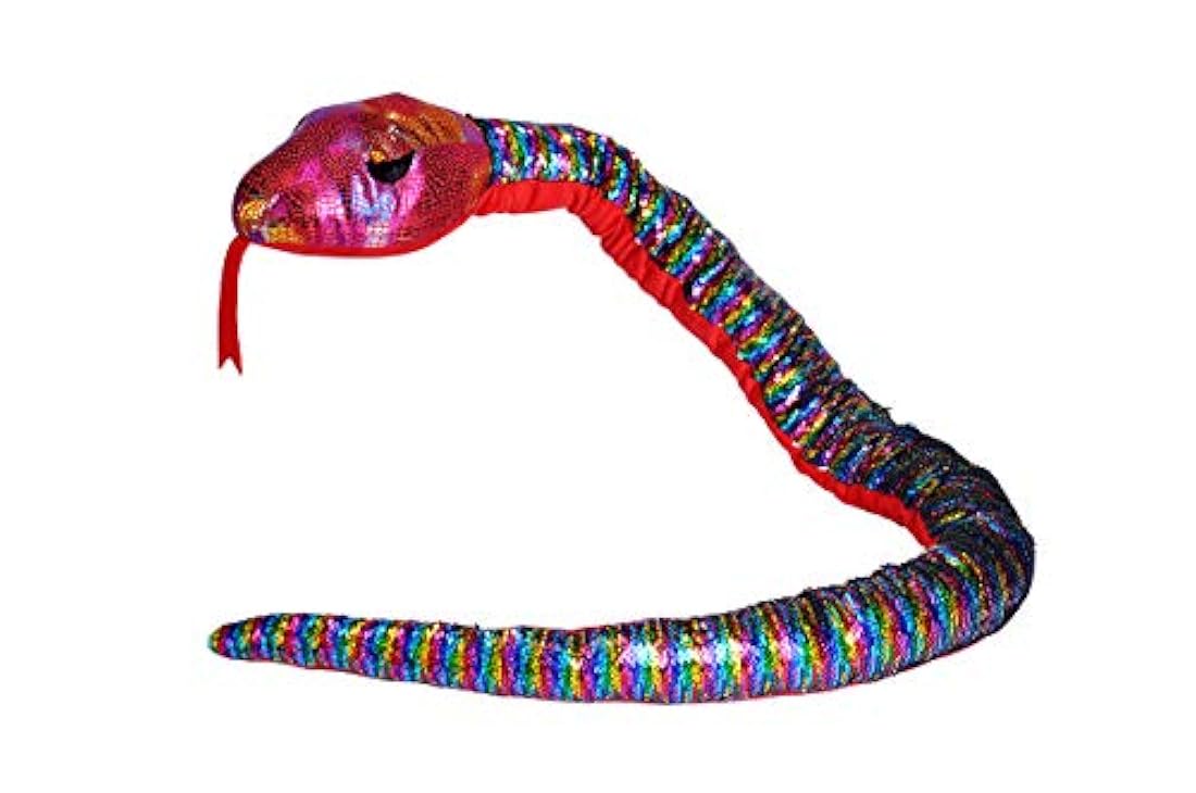 Peluche de serpiente de lentejuelas (53.9 in)