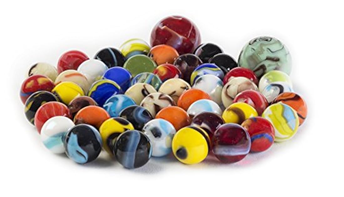 Canicas de vidrio marmoladas 50 unidades 48 jugadores