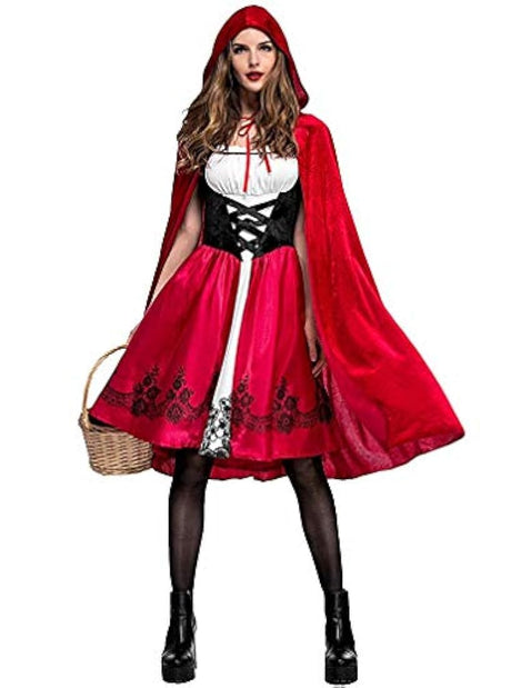 Disfraz de campana de equitación para mujer color rojo