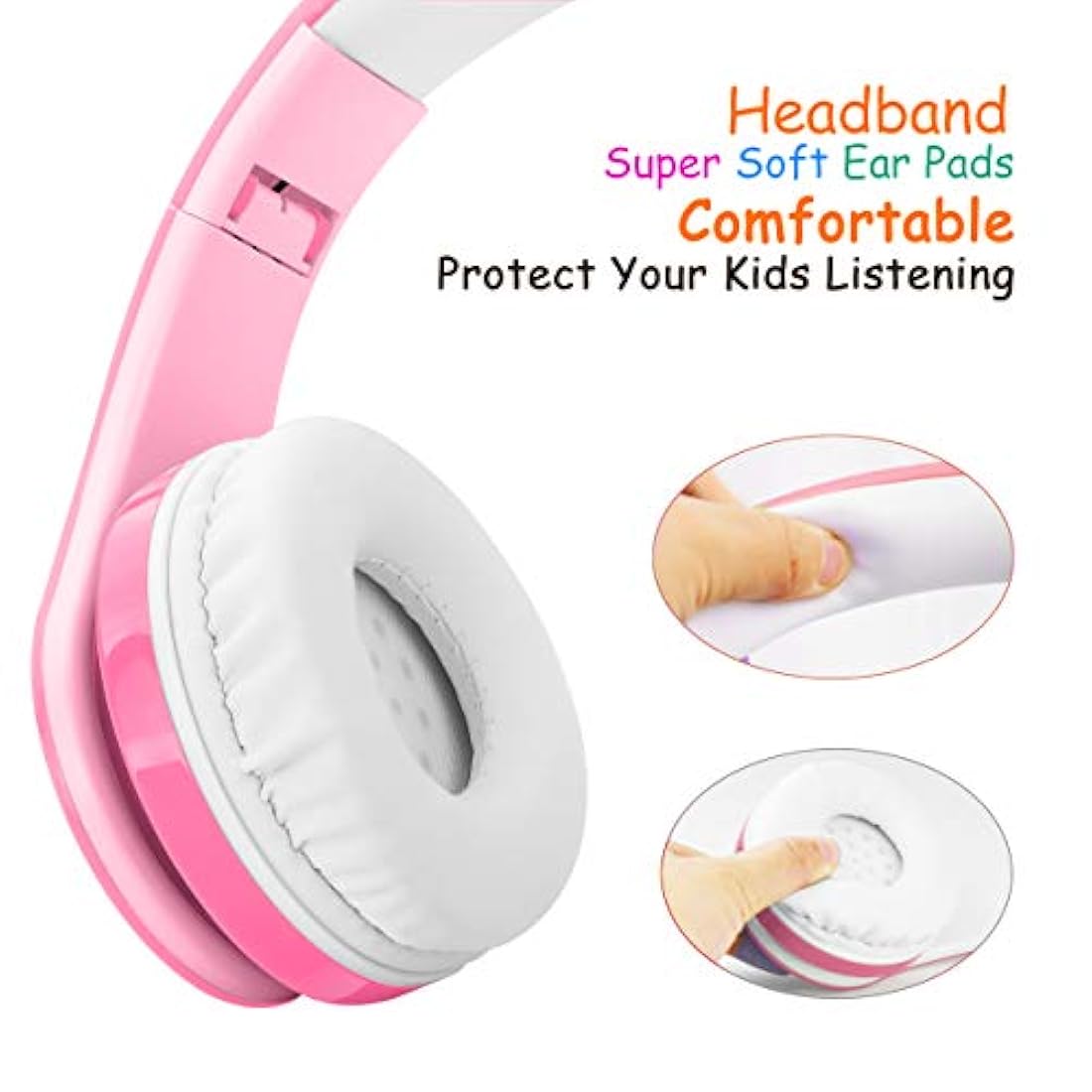 Woice - Auriculares inalámbricos Bluetooth para niños