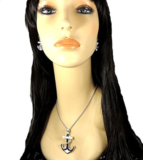 Juego de collar con colgante y arete