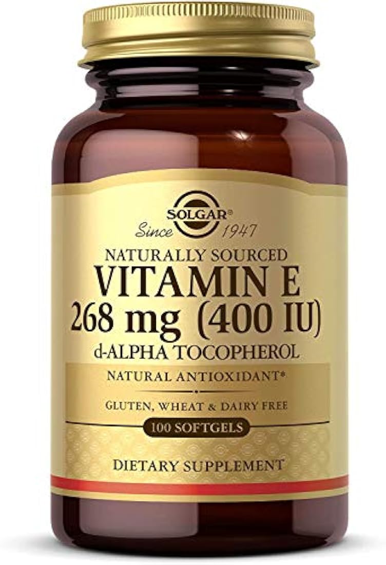 Solgar - Vitamina E 400 IU Alpha Softgels, 033984035225, Embalaje estándar., 1