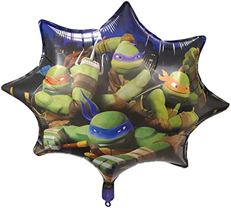 Fiesta de Cumpleaños TMNT con Globos y Stickers