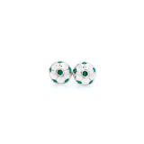 Aretes de bola de fútbol con diseño