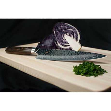 Cuchillo de chef Shun Premier, 8 pulgadas, Marrón