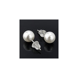 Aretes de perlas de imitación hipoalergénicas para mujeres