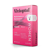 vivioptal Mujer 30 Cápsulas – Suplemento Multivitamin & Multimineral – CoQ10 & Omega-3