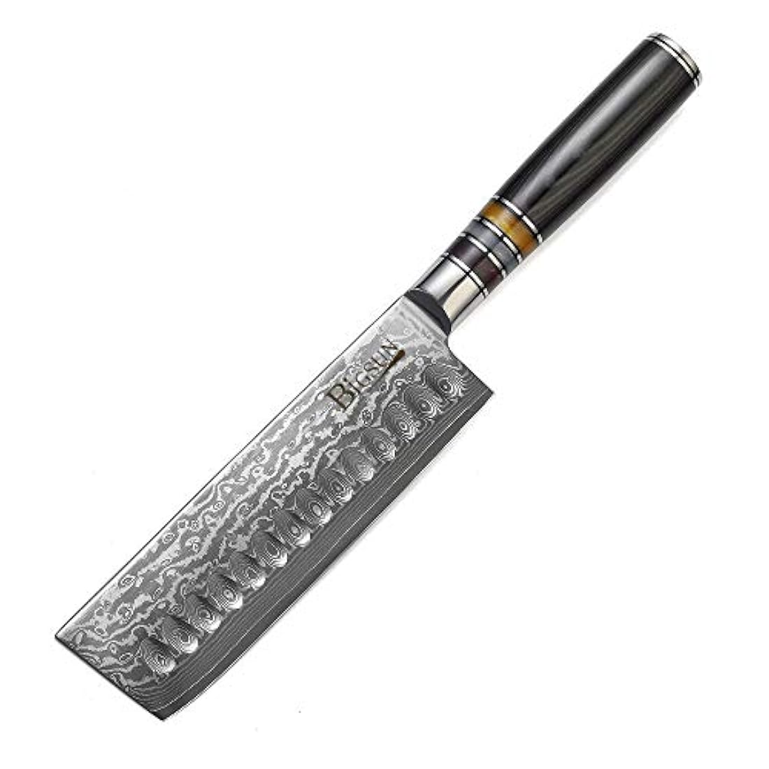 BIGSUN Nakiri cuchillo de Usuba de 7 pulgadas profesional