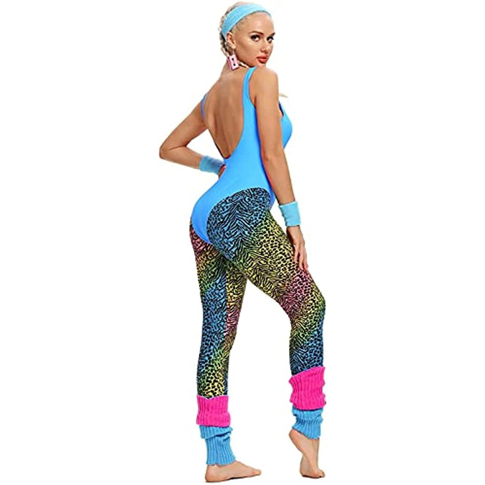 Disfraces 1980 para mujer traje físico