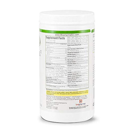 Producto  preparar bebida Biopharma Scientific NanoGreens 10