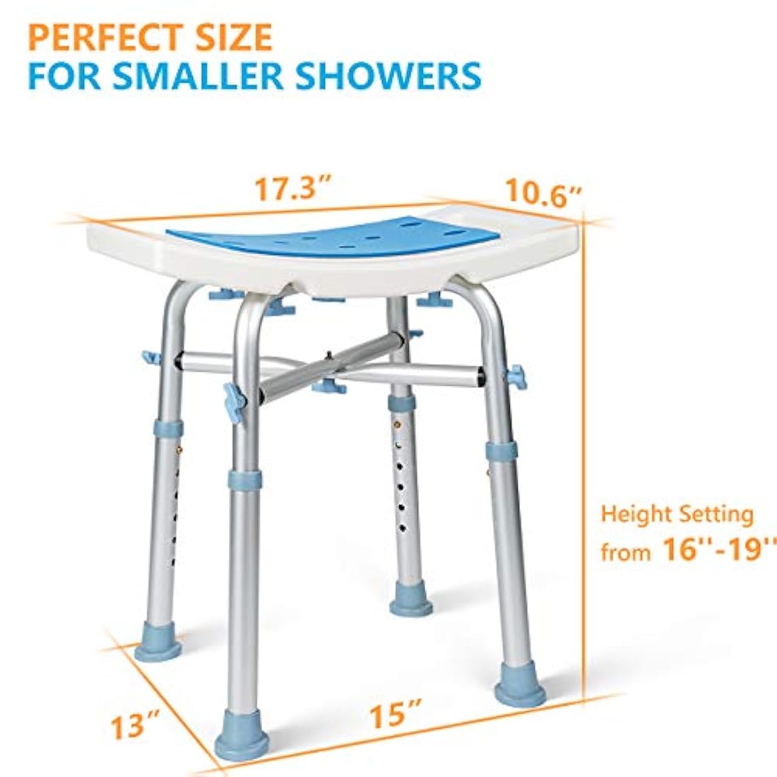 Silla de ducha resistente de 500 libras
