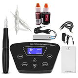 Kit de máquina de tatuaje de maquillaje permanente con pedal