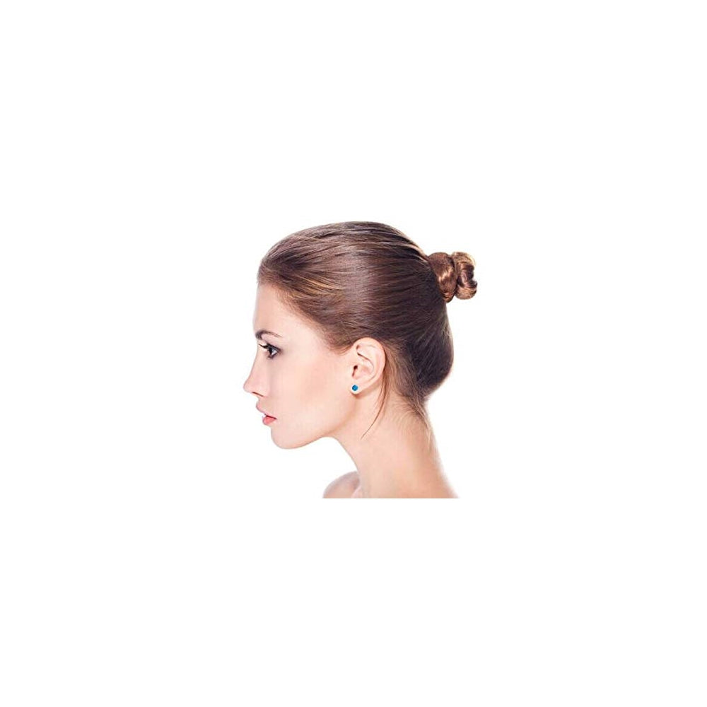 Aretes  simple de cuentas redondas para las mujeres