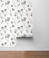 Papel vinilo autoadhesivo diseño tulipanes(216x20.5x 0.01)
