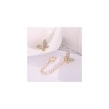 Aretes de hoja sin perforaciones para mujer