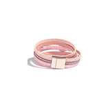 Pulseras y tobilleras en cuero de piel estilo bohemio