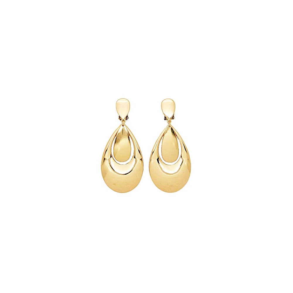 Aretes colgantes geométricos de gran tamaño
