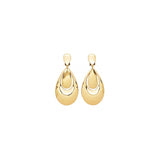 Aretes colgantes geométricos de gran tamaño