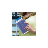 Porta Documentos y Tarjetas de piel sintética lila