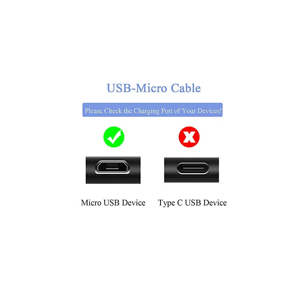 Cargador micro USB 5V2A de 10 pies para Samsung Galaxy