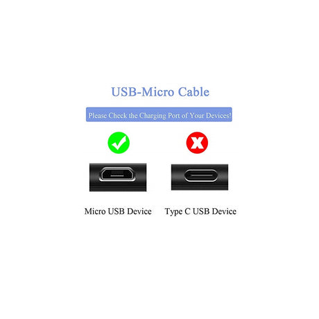 Cargador micro USB 5V2A de 10 pies para Samsung Galaxy