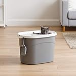 Caja de Arena para Gatos con Cuchara para Arena