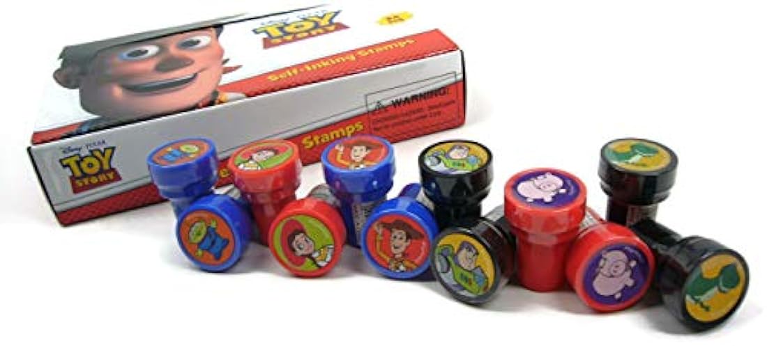 Sellos autoentintados para fiesta de cumpleaños Toy Story