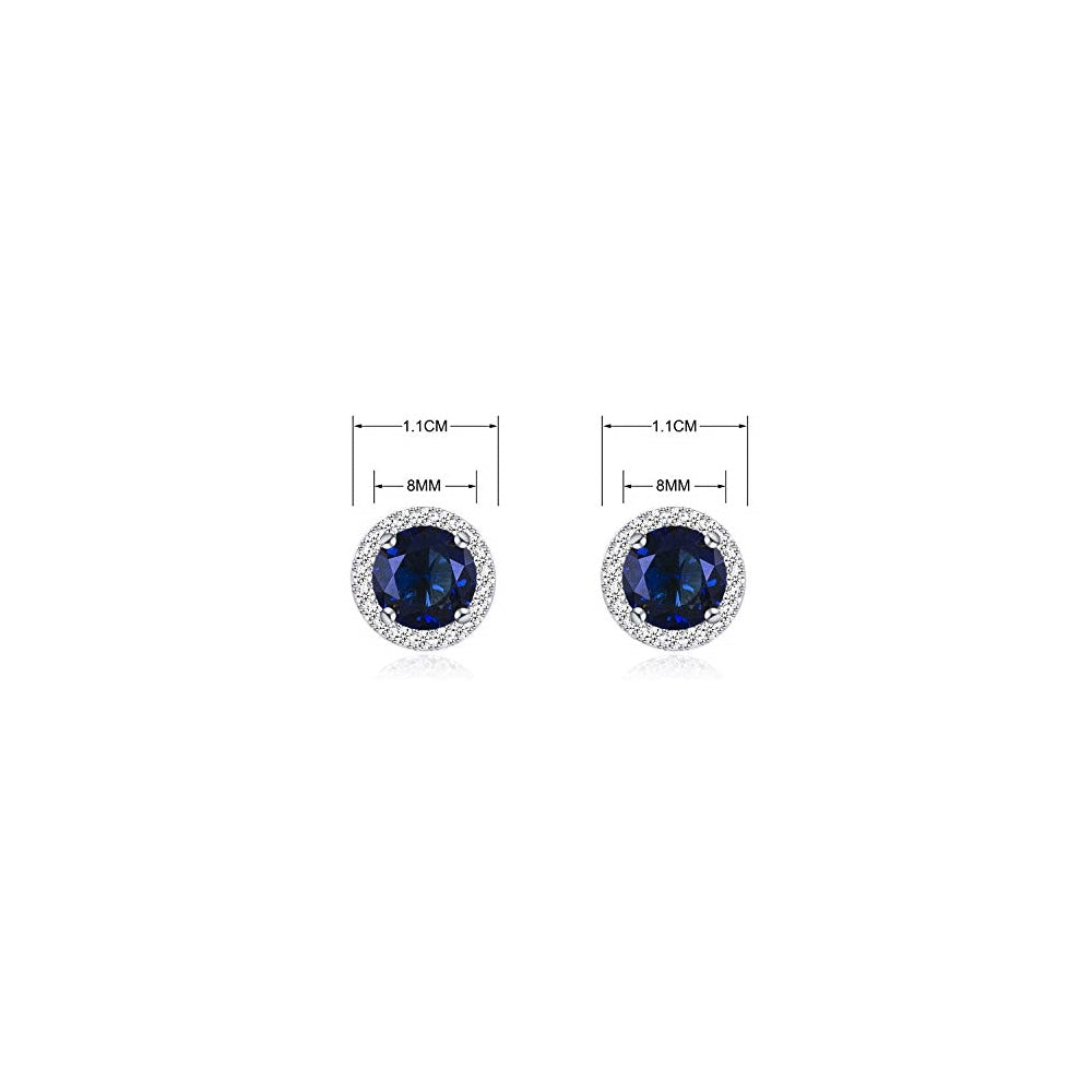 Aretes brillantes con circonita cúbica de cristal