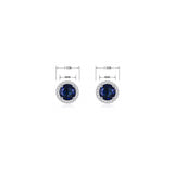 Aretes brillantes con circonita cúbica de cristal