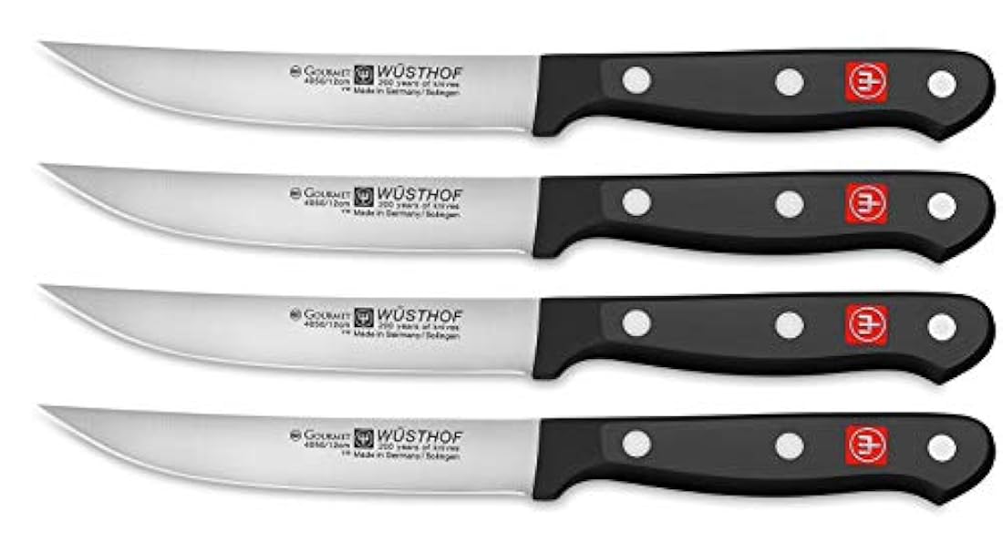 Wusthof Gourmet - Juego de cuchillos para carne, Negro