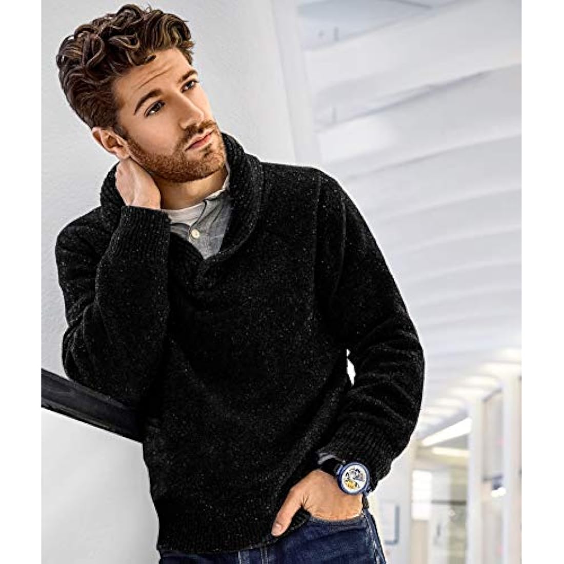 Stührling Original Reloj esqueleto para hombre