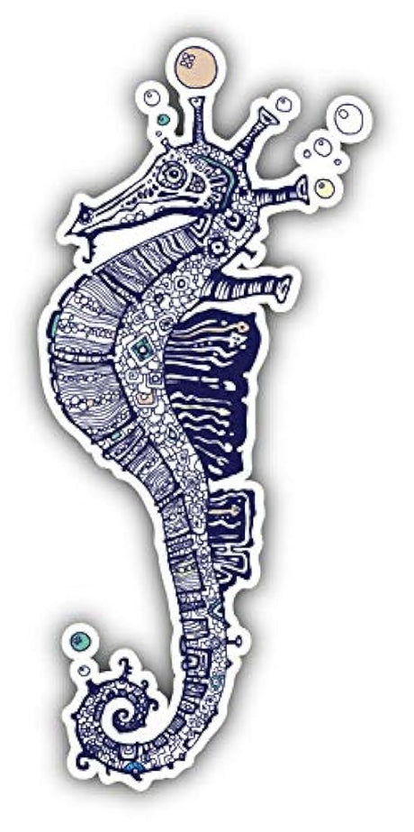 Imán  diseño de caballito de mar con estampado de animales
