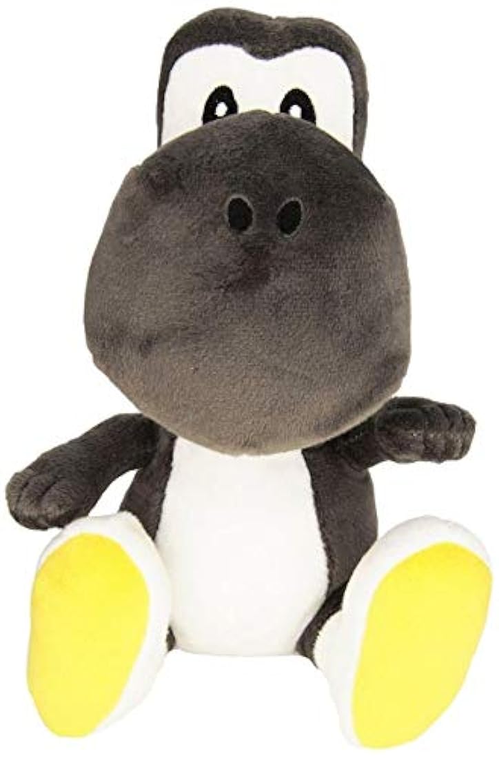 Peluche de felpa en color negro de Yoshi. 6 pulgadas.