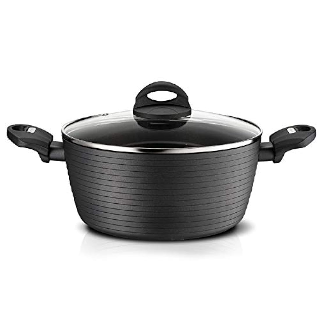 Olla con tapa color negro NUTRICHEF PRTNCCW12CP