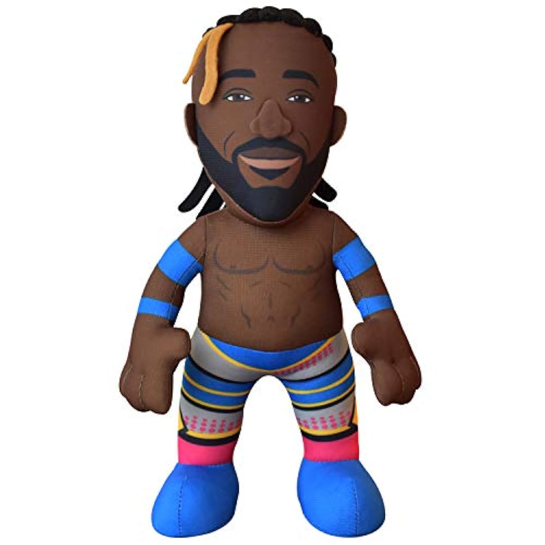 Peluche WWE Kofi Kingston, color Marrón-Azul, de 10.0 in