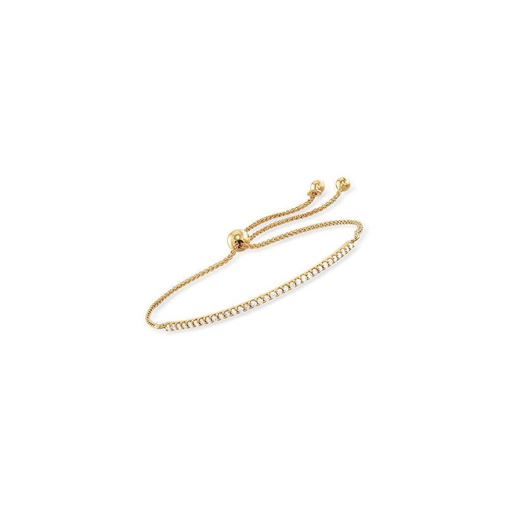 Pulseras  Bolo de barra curvada de diamante en oro de 18