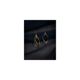 Aretes de plata de ley para mujer  chapados en oro