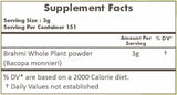 Suplemento  Brahmi Powder Bacopa Monnieri Cuidado  Cabello