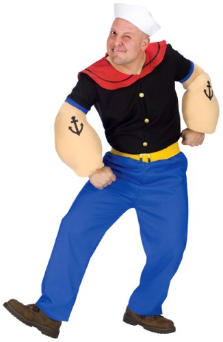 Fun World Costumes Disfraz de Popeye para hombre, azul