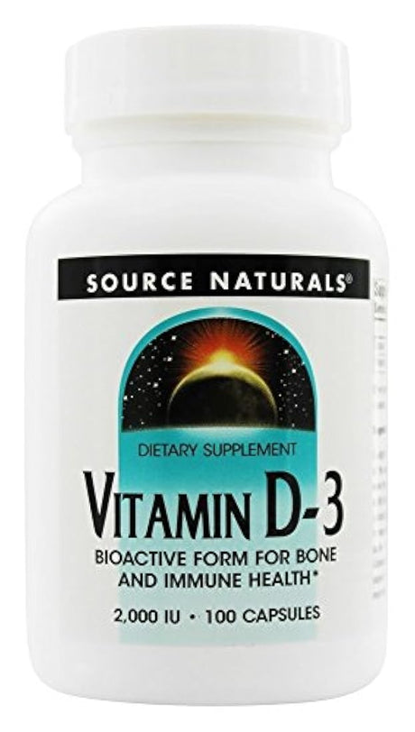 Source Naturals, Vitamina D 2000 IU Cápsulas – 100 