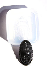 Amuleto Colgante de silicona molde. Clara De La Estatua De guanyintou. Tamaño 39 x 20 mm. (AM-05)