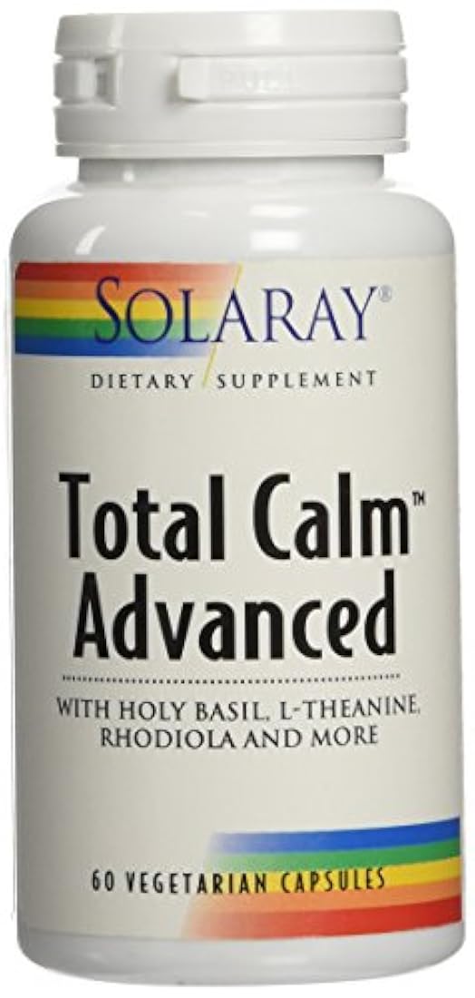 Solaray Total Calm Advanced Veg Cápsulas, 60 Count