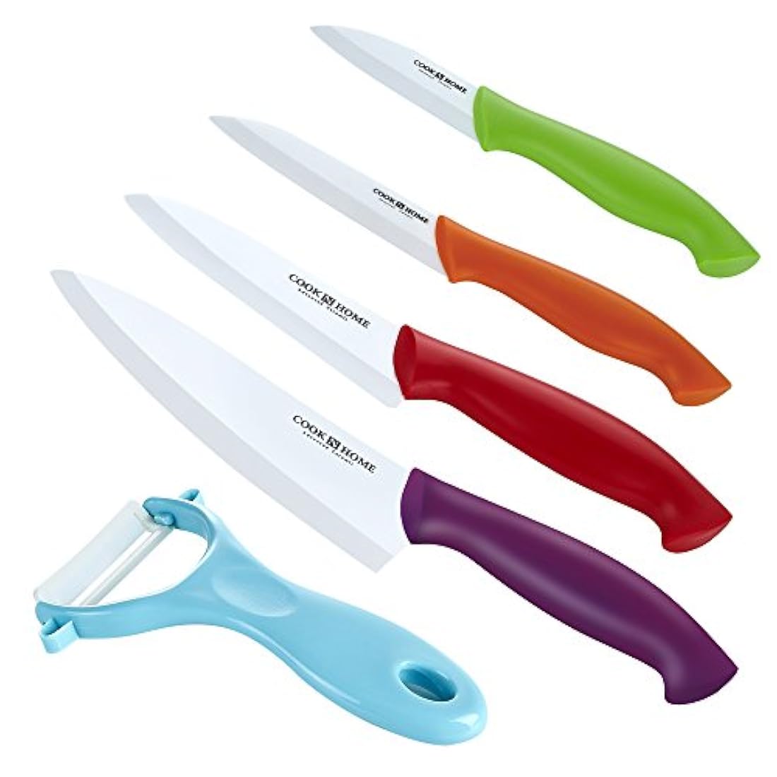 Cook N Home 9-Piece cuchillo de cerámica Set