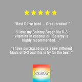 Super Bio Vitamina D-3 en Aceite de Coco sin OMG