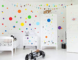Adhesivos decorativos para pared (175 unidades) multicolor