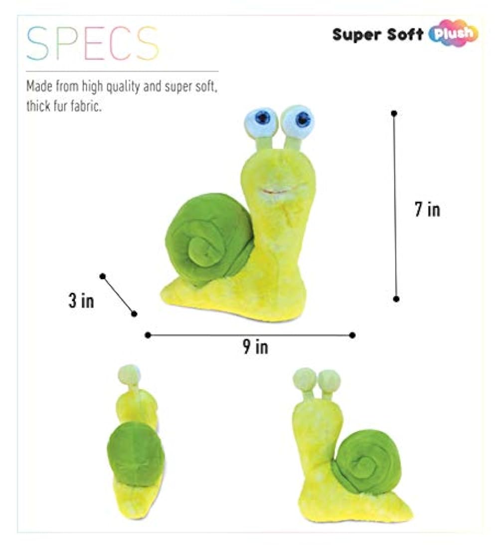 Peluches peluche de caracol verde
