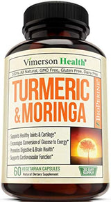 Curcumina cúrcuma  moringa oleifera y suplemento bioperina.