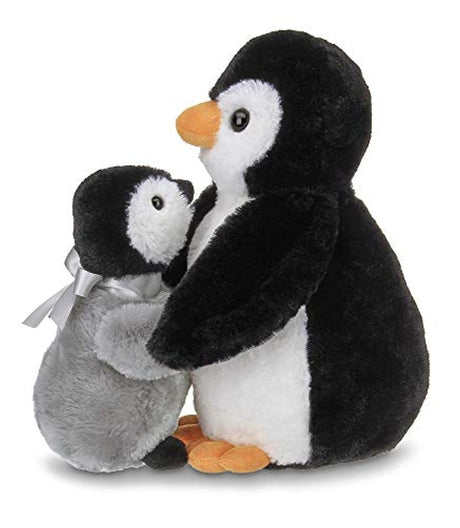 peluches de Pingüino madre con bebé, 10.0 in